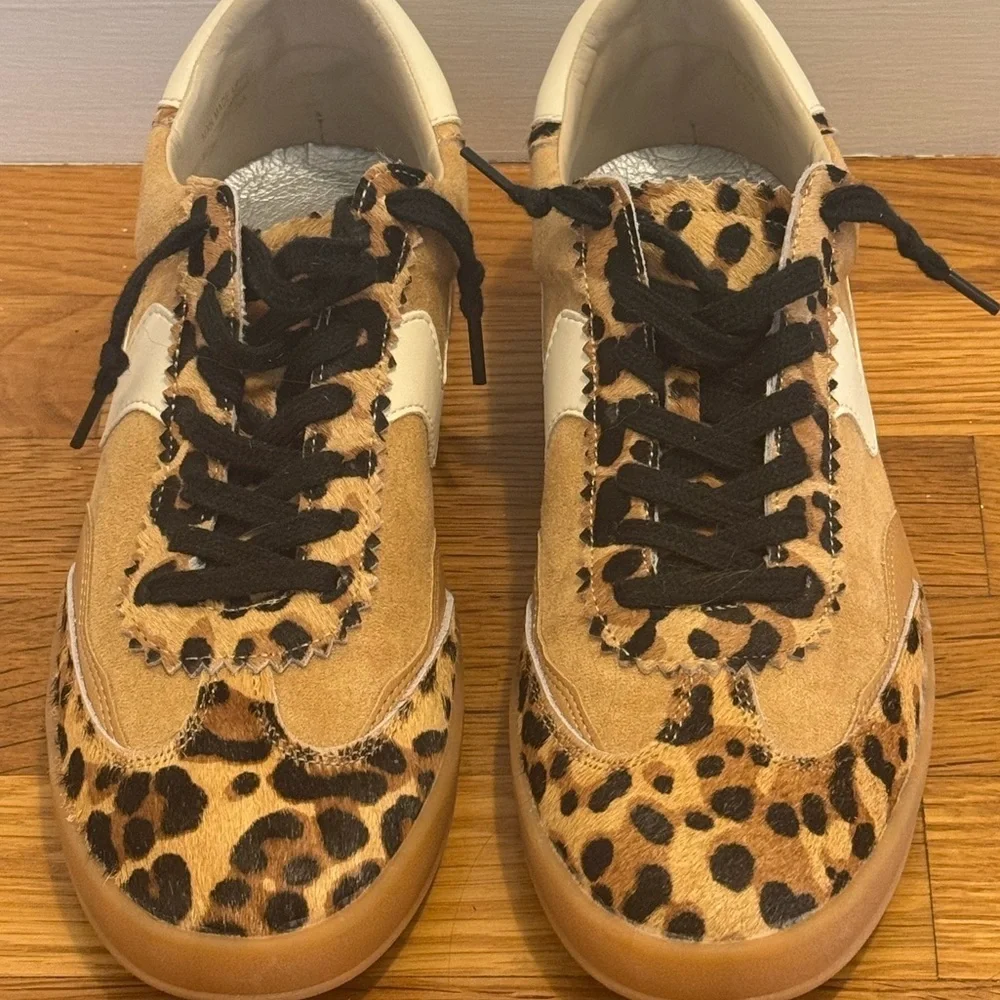 MI.IM Destiny Leopard Print Sneakers Animal 9 Shoes Casual Brown‎ Black Leather
